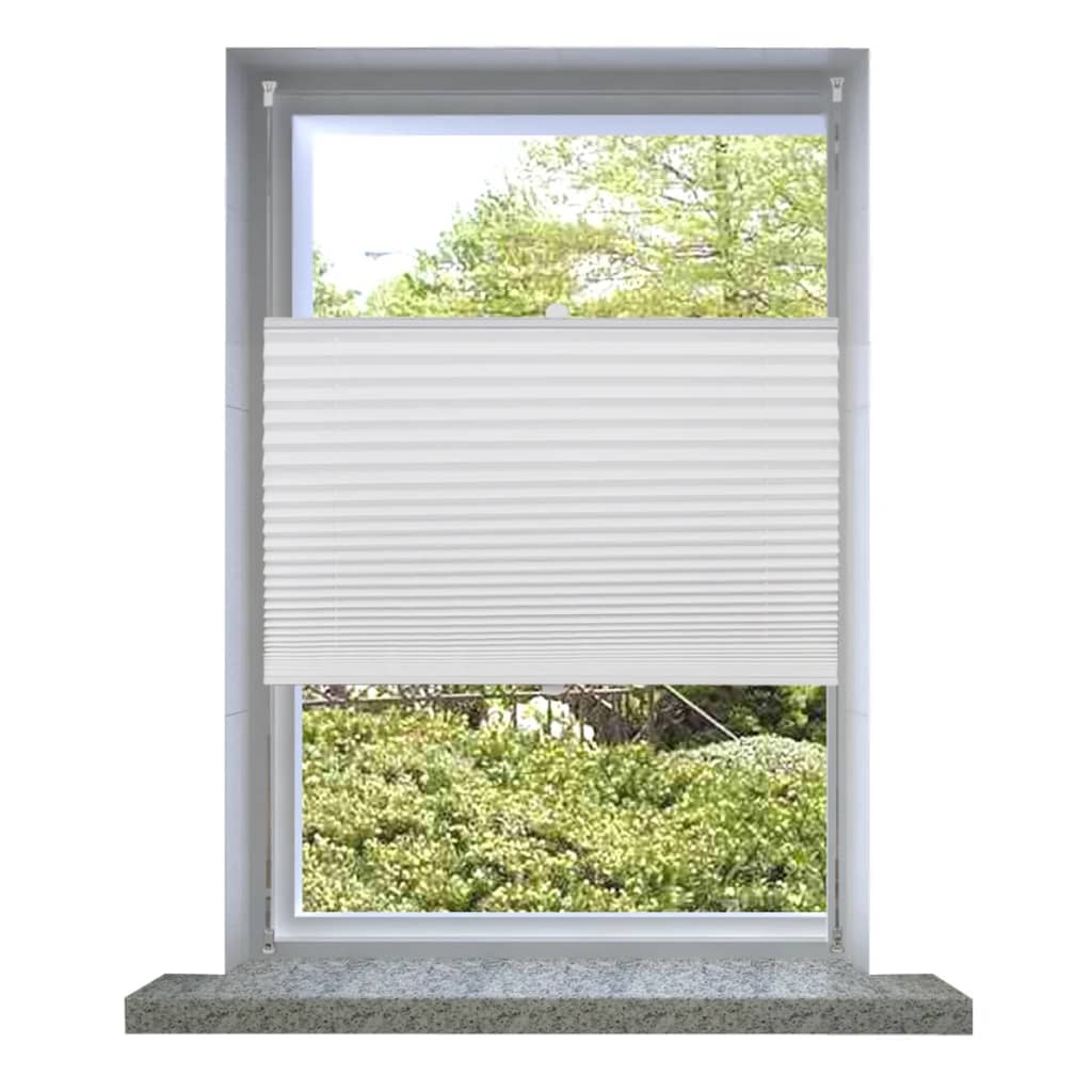 Πλισέ στόρι σκίασης 80x125cm Λευκό