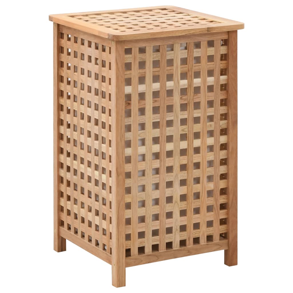 Καλάθι Απλύτων 39 x 39 x 65 εκ. από Μασίφ Ξύλο Καρυδιάς