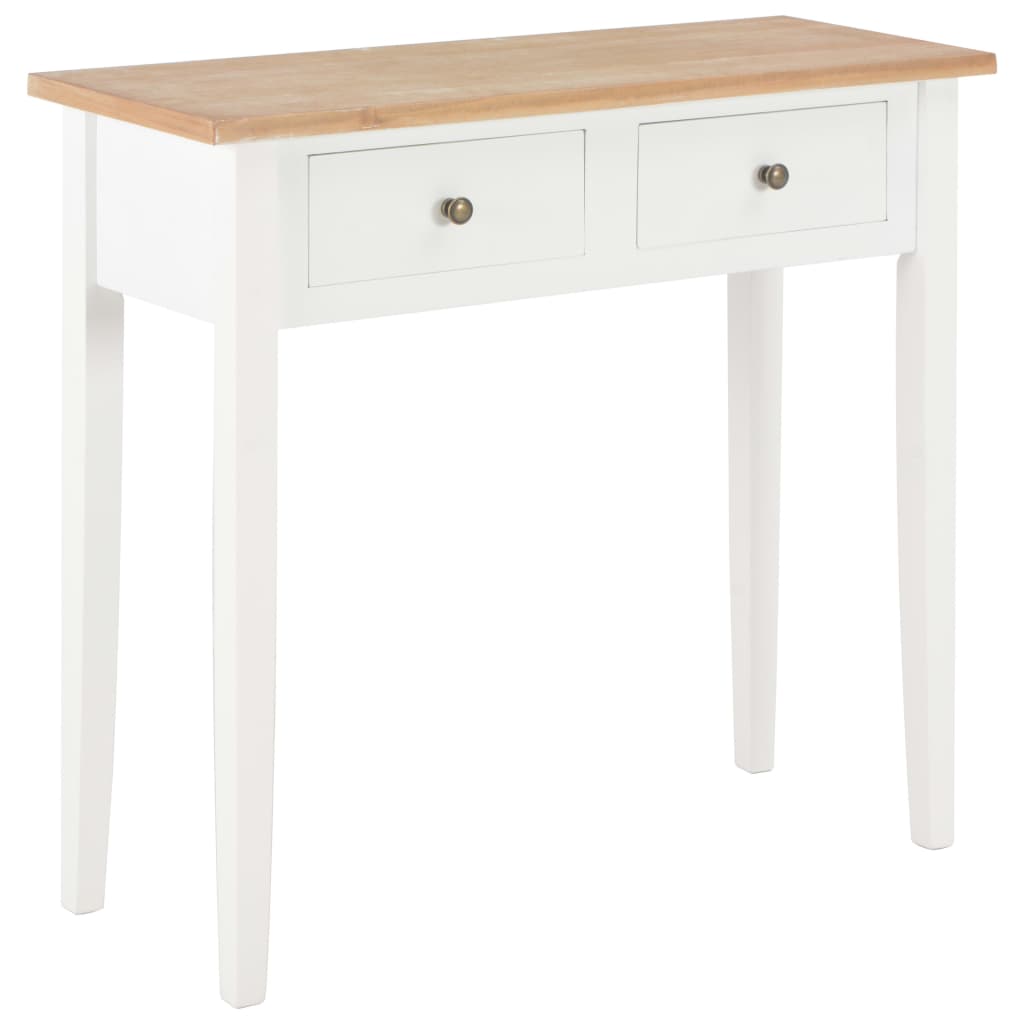 280053 Dressing Console Table White 79x30x74 cm Wood
