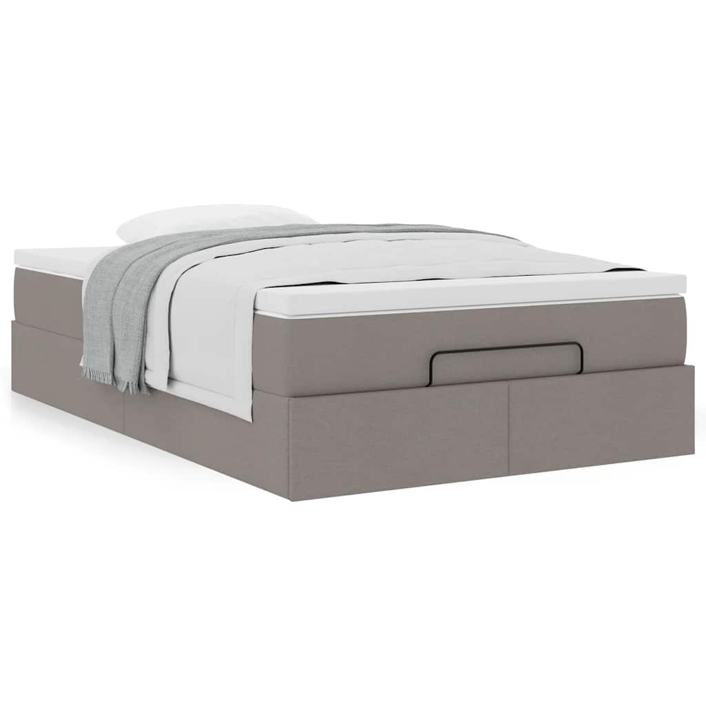 Οθωμανικό κρεβάτι με στρώμα Taupe 120x200cm ύφασμα