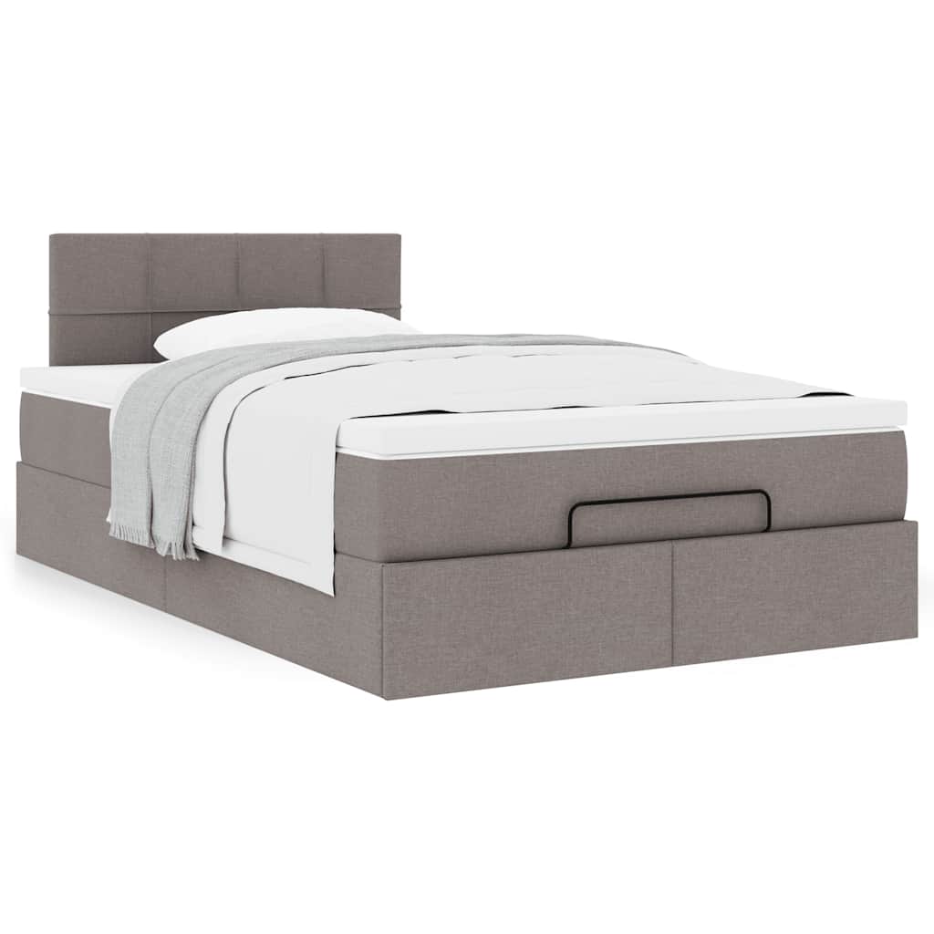 Οθωμανικό κρεβάτι με στρώμα Taupe 120x190 cm Ύφασμα