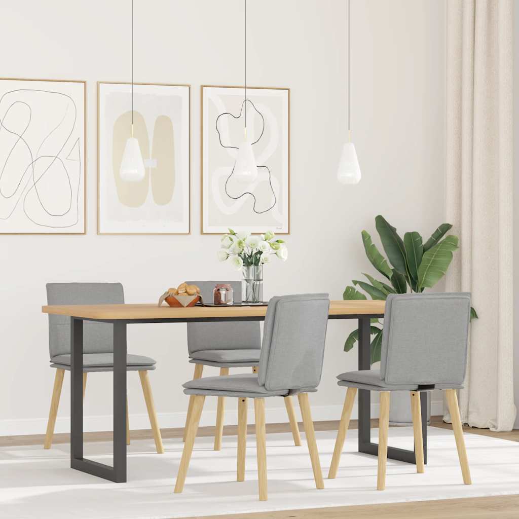 Καρέκλες τραπεζαρίας 4 τεμ Cloud Grey Fabric