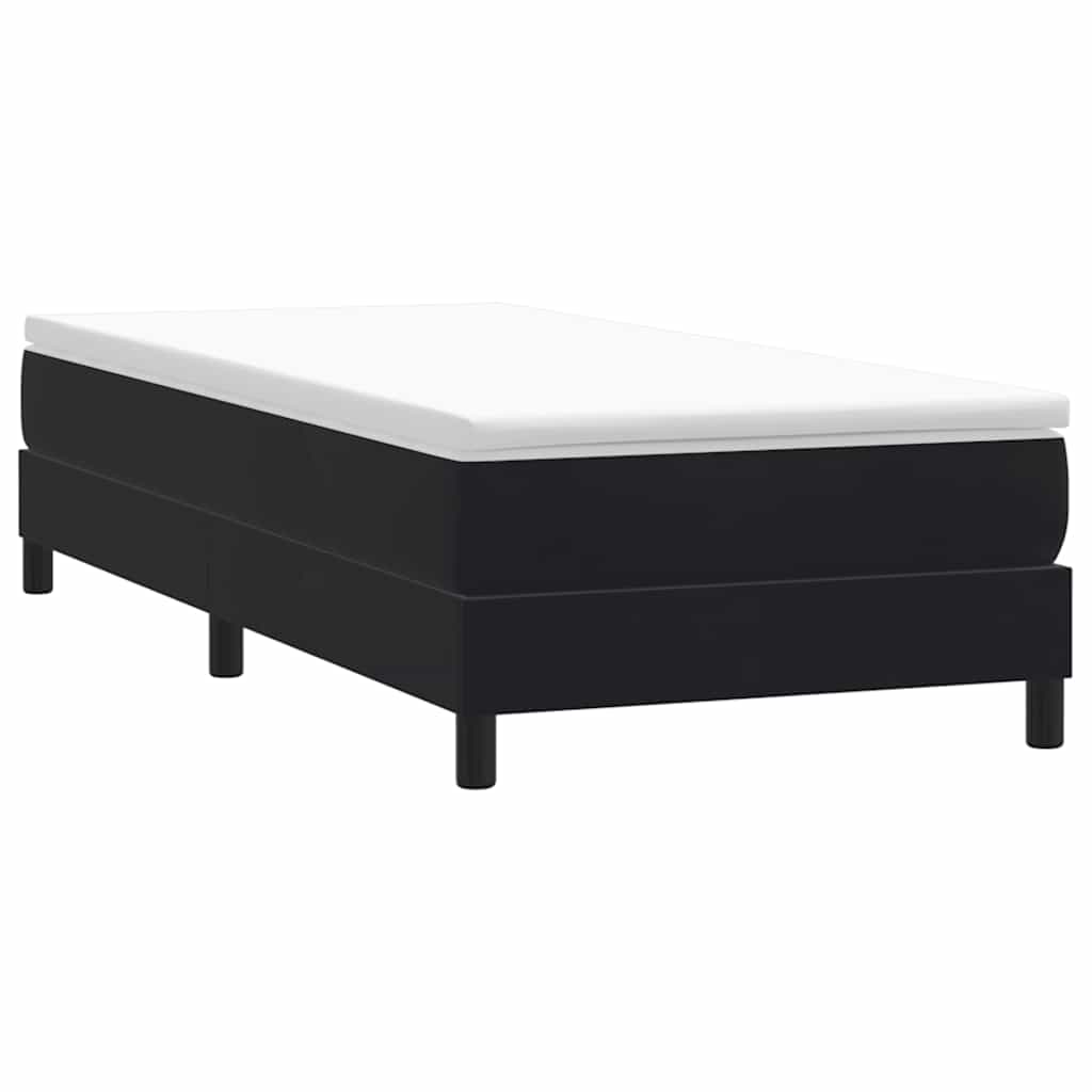 Box Spring Κρεβάτι χωρίς στρώμα Μαύρο 100x210 cm Βελούδινο
