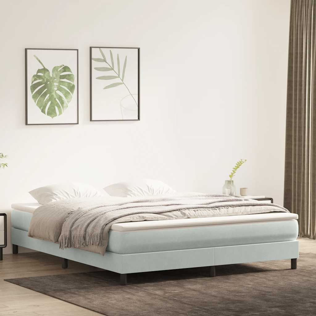 Box Spring κρεβάτι χωρίς στρώμα 180x220 cm Βελούδινο