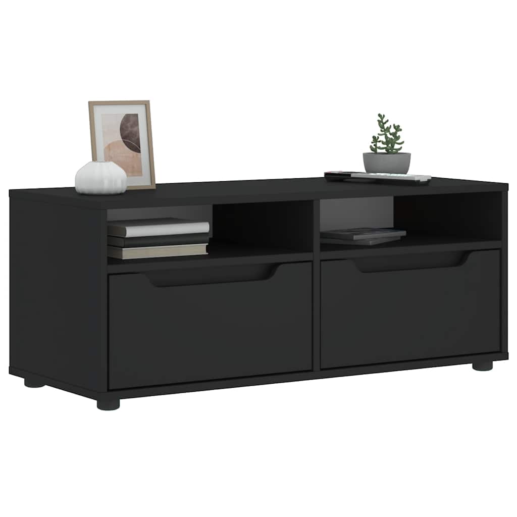 ντουλάπι τηλεόρασης VISNES Μαύρο 100x40x38 cm