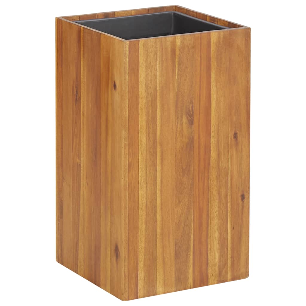 Ζαρντινιέρα Υπερυψωμένη 33,5 x 33,5 x 60 εκ. Μασίφ Ξύλο Ακακίας