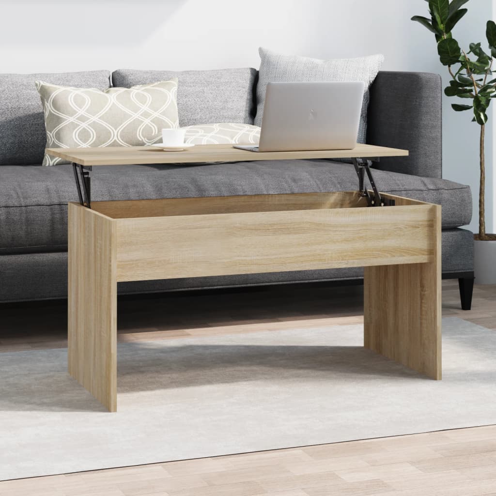 Τραπεζάκι Σαλονιού Sonoma Δρυς 102x50,5x52,5 εκ. Επεξεργ. Ξύλο