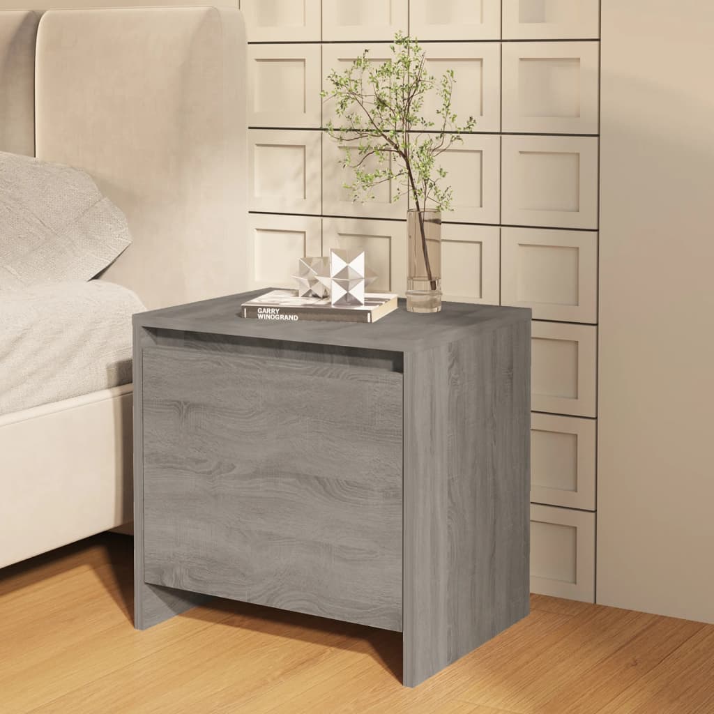 Κομοδίνο Γκρι Sonoma 45x34x44,5 εκ. από Επεξεργασμένο Ξύλο