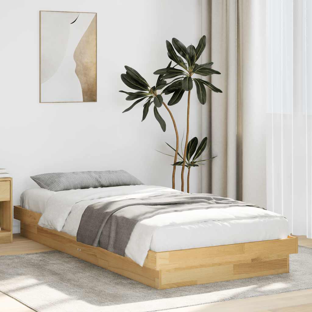 Πλαίσιο κρεβατιού χωρίς στρώμα 80x200 cm Ξύλο μασίφ δρυός