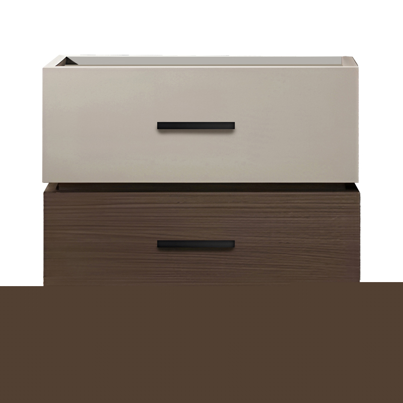 Κομοδίνο Sonlen mdf σε καρυδί-μπεζ απόχρωση 60x40x44.5εκ