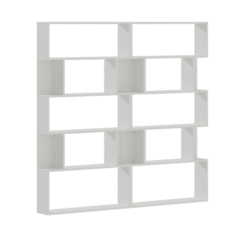 Βιβλιοθήκη Booky 12 ραφιών λευκό μελαμίνης 180x20x175εκ