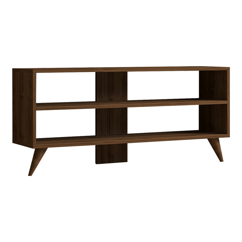 Έπιπλο τηλεόρασης Prestige σε καρυδί απόχρωση 120x29,6x50εκ