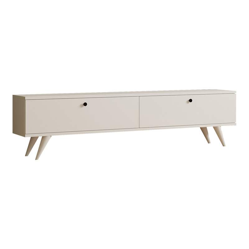 Έπιπλο τηλεόρασης Jate σε λευκή απόχρωση 160x25x40εκ