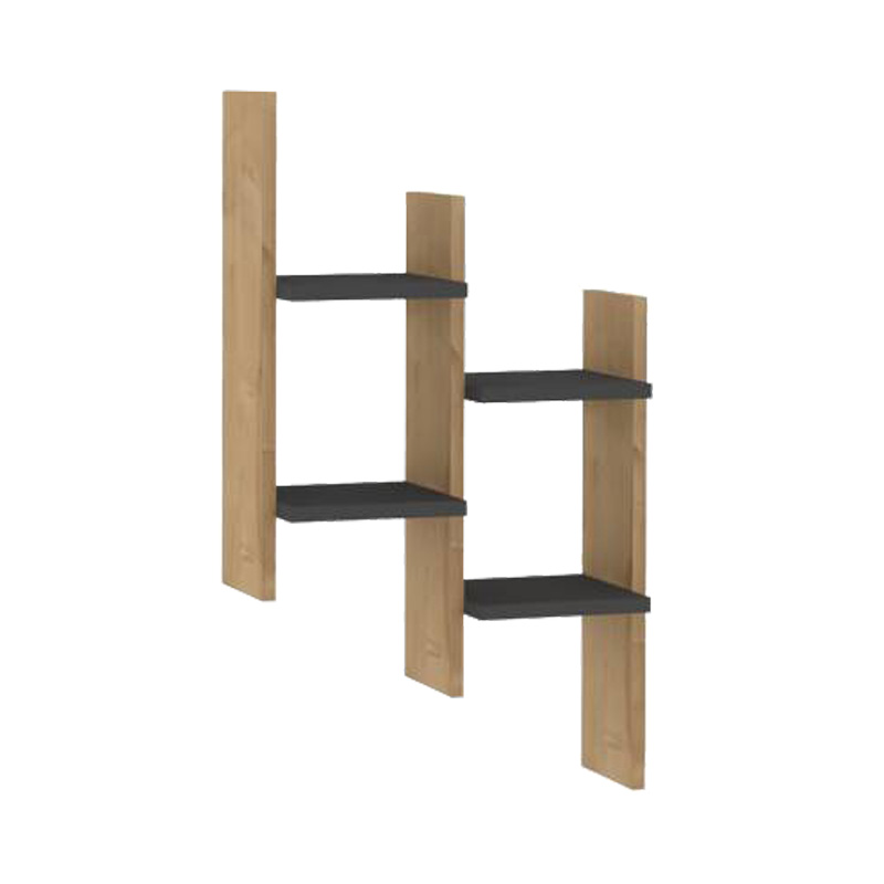 Ραφιέρα τοίχου Tabal σε oak απόχρωση 49.4x14.5x85εκ