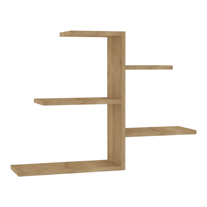 Ραφιέρα τοίχου Callum σε oak απόχρωση 82.2x19,6x48εκ