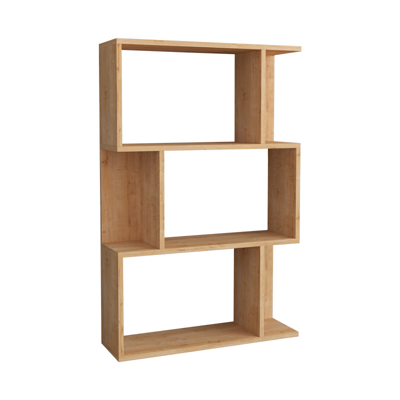 Βιβλιοθήκη Kadu σε oak απόχρωση 72x22x108εκ