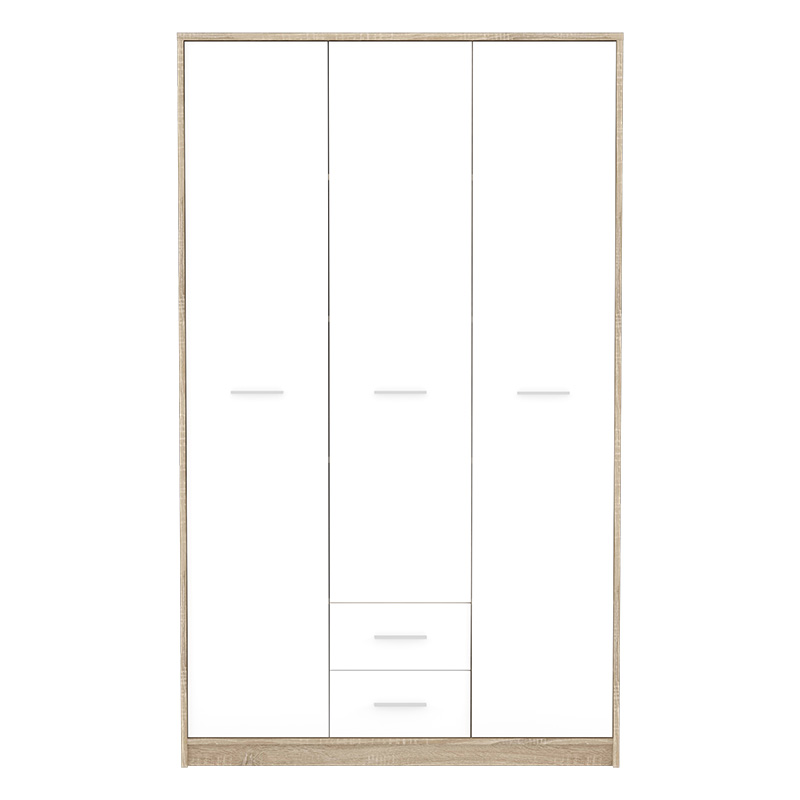 Ντουλάπα ρούχων Serenity τρίφυλλη sonoma-λευκό 118.5x54x196.5εκ