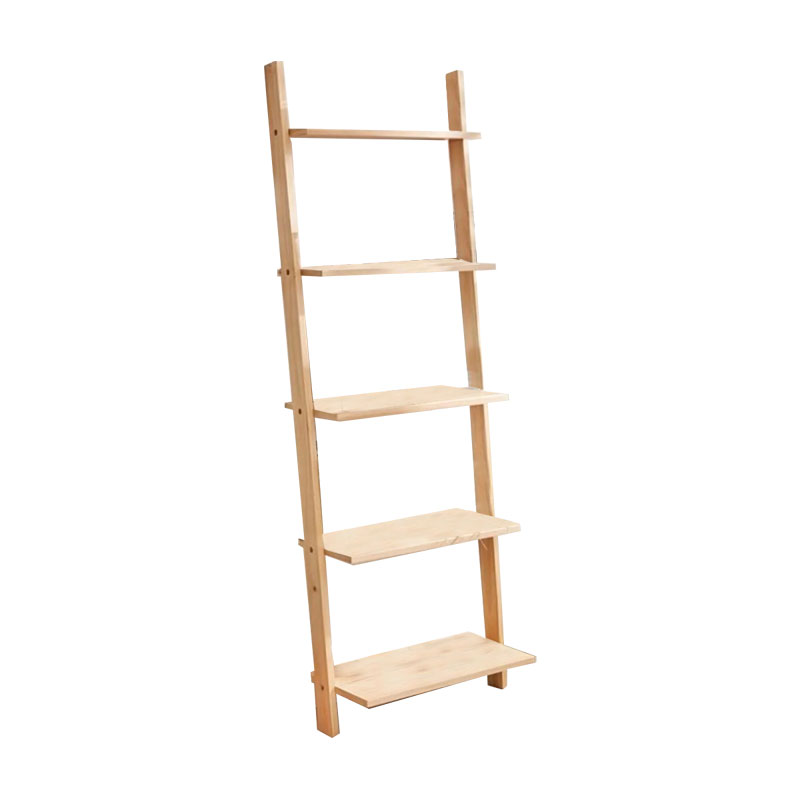 Βιβλιοθήκη Fealor φυσικό ξύλο πεύκου 42x20x148εκ
