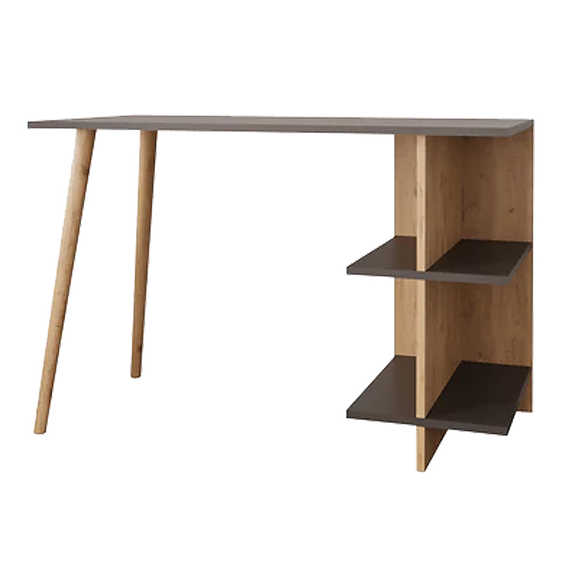 Γραφείο εργασίας Volet σε oak- ανθρακί απόχρωση 114x56x76εκ