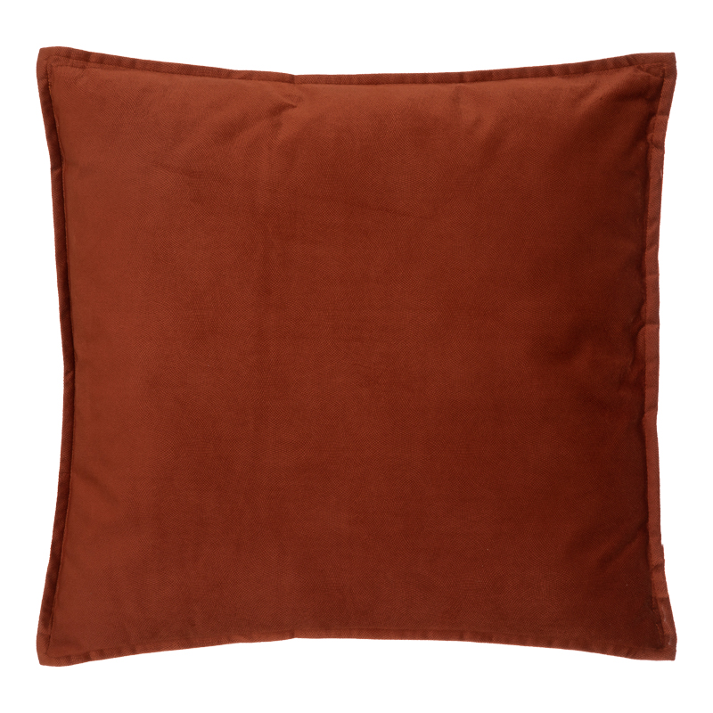 Μαξιλάρι διακοσμητικό Glober ύφασμα σε terracotta απόχρωση 45x45εκ