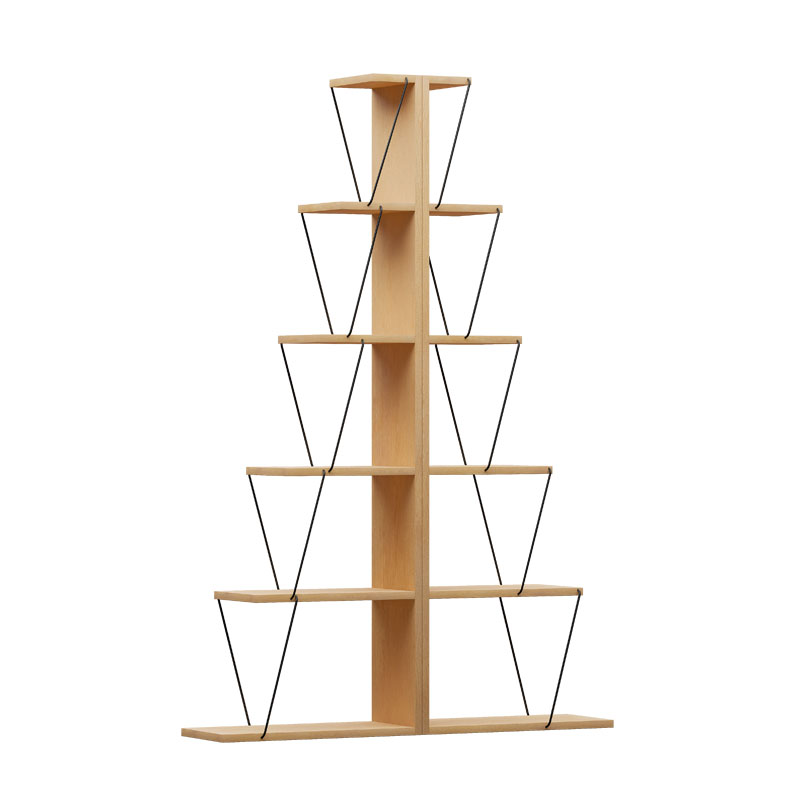 Βιβλιοθήκη mini Tars sonoma-μαύρο 130x22x146εκ