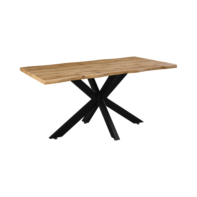 Tραπέζι Gilman MDF sonoma-μαύρο 150x90x75εκ