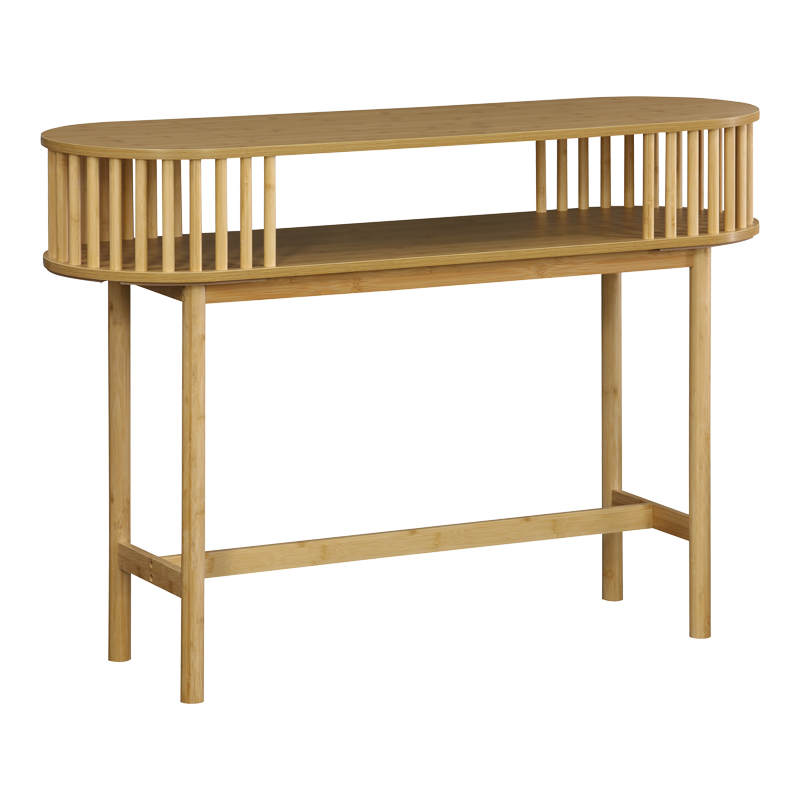 Κονσόλα Nodial MDF/Bamboo σε φυσική απόχρωση 120x39x85εκ