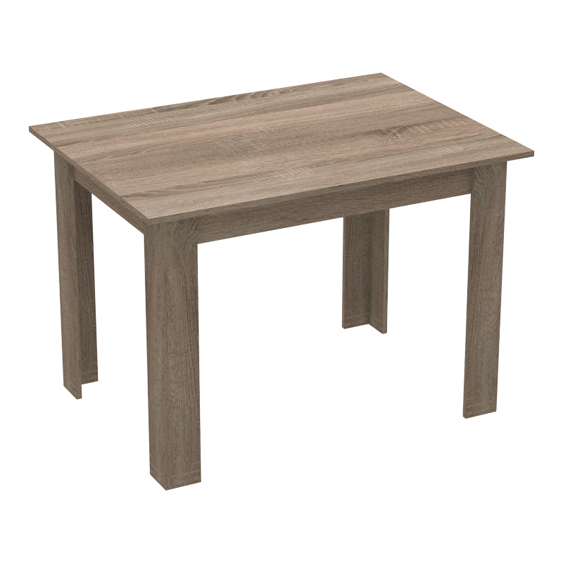 Τραπέζι Manka σε sonoma truffle απόχρωση 110x80x77εκ