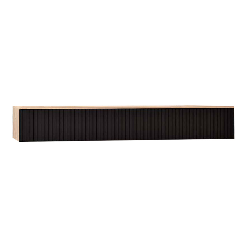 Κονσόλα με 2 συρτάρια Doha mdf σε μαύρη με oak απόχρωση 120x41x20cm