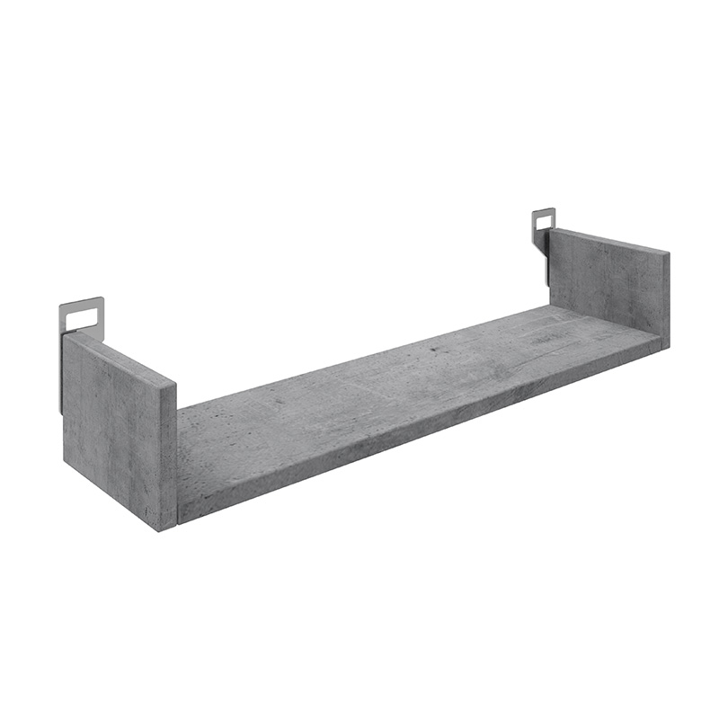 Ραφιέρα τοίχου Derva σε cement γκρι απόχρωση 60x15x10cm