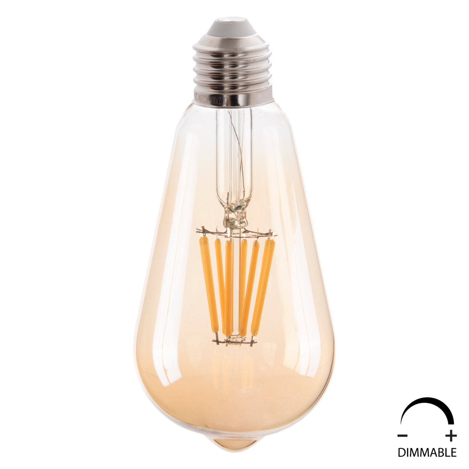 Λαμπτήρας LED Filament 8W E27 Dimmable 3000K Gold