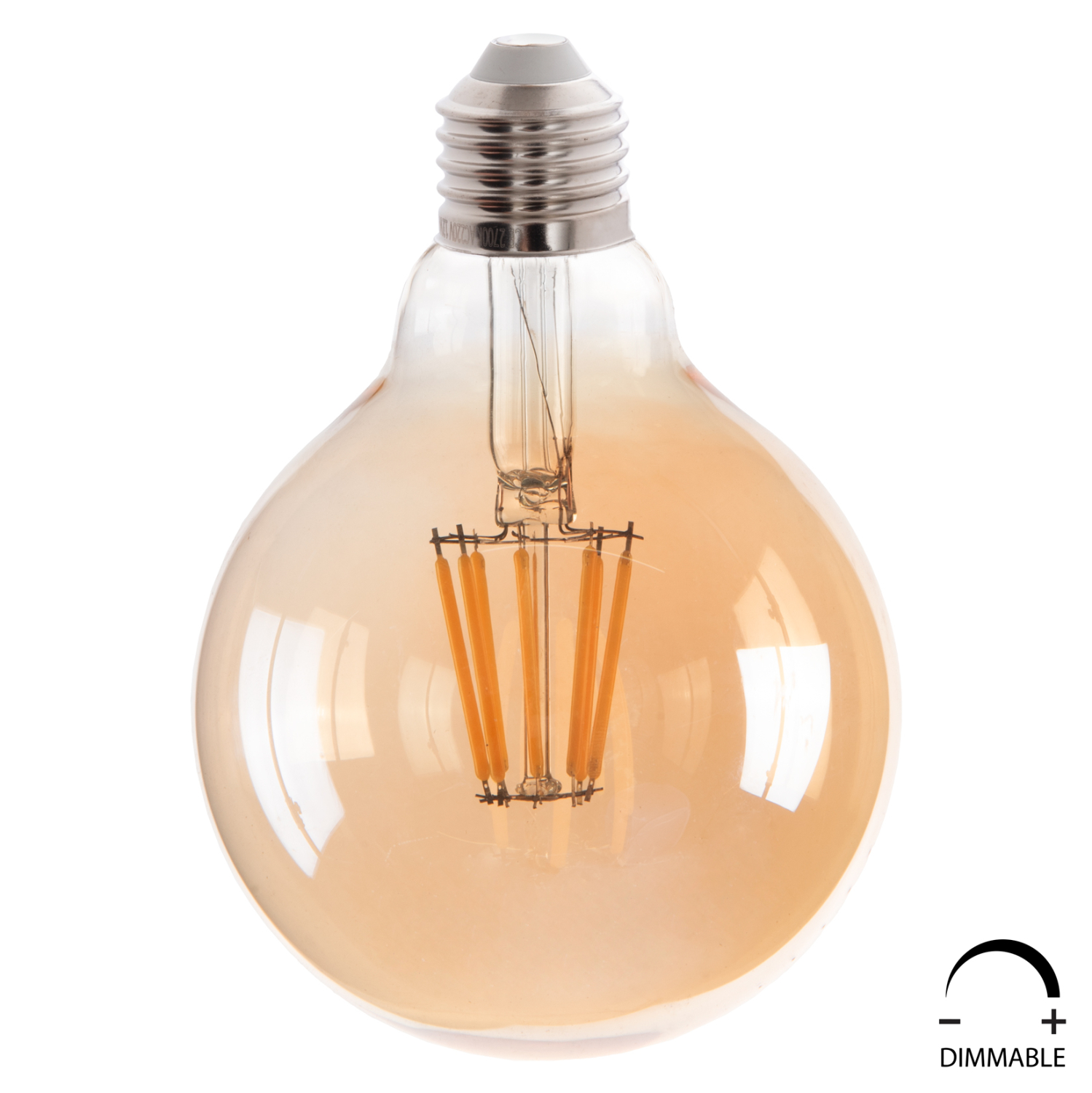 Λαμπτήρας Globo Led Filament 8W E27 3000K Χρυσό Dimmable